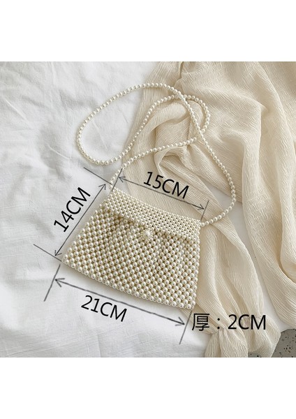 A13 Stili Mini Inci Çanta El Yapımı Vintage Eva Boncuklu Moda Ziyafet Parti Omuz Çantası Kadın Düğün Çantaları Lüks Kadın Bozuk Para Cüzdanı (Yurt Dışından)