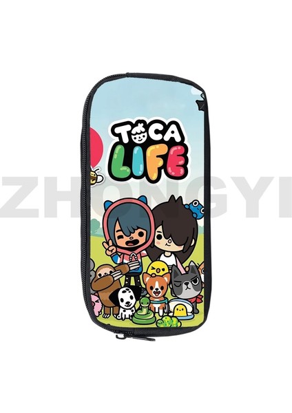 Toca5 Stili Toca Boca Yaşam Dünya Oyunu Kalem Kutusu Anime Makyaj Kutusu Okul Malzemeleri Kırtasiye Depolama 3D Baskı Kılıfı Çanta Kozmetik Kılıfları (Yurt Dışından) modelleri