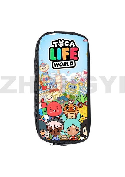 Toca5 Stili Toca Boca Yaşam Dünya Oyunu Kalem Kutusu Anime Makyaj Kutusu Okul Malzemeleri Kırtasiye Depolama 3D Baskı Kılıfı Çanta Kozmetik Kılıfları (Yurt Dışından) indirimleri