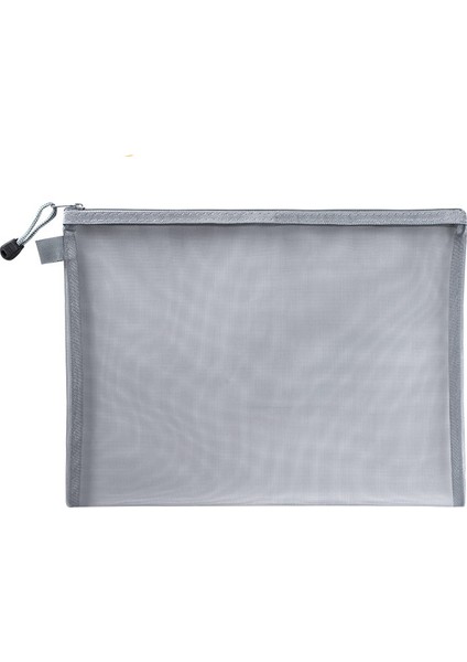 Gri Tarzı 23,5X17CM 1 Adet Örgü Kadın Klasörler Makyaj Kalem Kutusu Saklama Torbaları Küçük Büyük Kozmetik Çanta Düzenleyici Vaka Çok Fonksiyonlu Belge Çantası (Yurt Dışından)