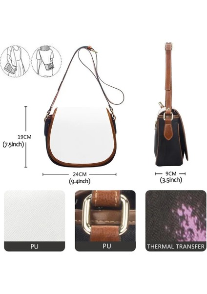 HTGP583DMZ21 Stili Sadece Cüzdan Coloranimal Sıcak Satış Oulder Çanta & Cüzdan Pretty Tahiti Bayrağı Polinezya Deniz Balığı ve Çiçek Baskı Çapraz Çanta Bolsa (Yurt Dışından)