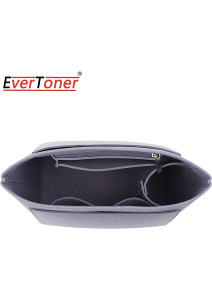 Gri Tarzı 24X18X15CM Evertoner Keçe Ekleme Çantası Longchamp Uzun Saplı Kısa Saplı Crossbody Çanta Makyaj Organizatör Şekillendirici Seyahat Iç Çanta Için Uygun (Yurt Dışından)