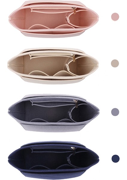 Gri Tarzı 24X18X15CM Evertoner Keçe Ekleme Çantası Longchamp Uzun Saplı Kısa Saplı Crossbody Çanta Makyaj Organizatör Şekillendirici Seyahat Iç Çanta Için Uygun (Yurt Dışından) modelleri