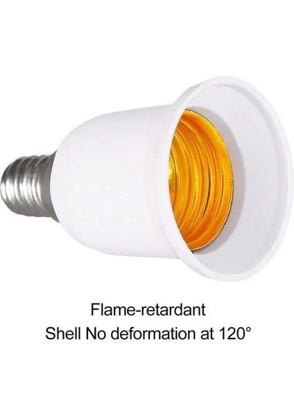 Rnntuu LED Lamba Adaptörü E14 To E27 Lamba Tutucu Dönüştürücü Soket Ampul Lamba Tabanı Tutucu Adaptör Fişi LED Işık Kullanımı (Yurt Dışından)