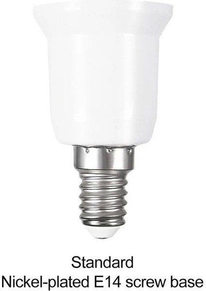 Rnntuu LED Lamba Adaptörü E14 To E27 Lamba Tutucu Dönüştürücü Soket Ampul Lamba Tabanı Tutucu Adaptör Fişi LED Işık Kullanımı (Yurt Dışından)