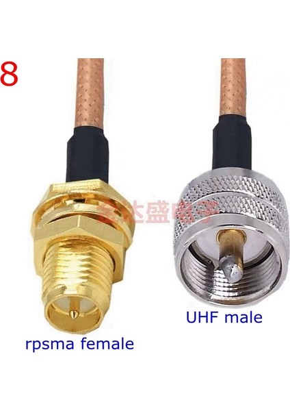 Type8-1pcs Tarzı 1 Milyon RG316 PL259 SO239 PL-259 SO-239 Uhf Sma Erkek Dişi Uzatma Konnektörü SL16 Uhf Sma Sıkma Rggtai Düşük Kayıp Kablo (Yurt Dışından)