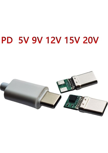 Siyah Stil 5V 5A Pdqc Tuzak Kurulu Hızlı Şarj 5V 9V 12V 15V 20V Modülü Pd Dc Tetik Kablosu USB Tip-C Erkek Fiş Qc4 Şarj Konektörü (Yurt Dışından) fiyatları