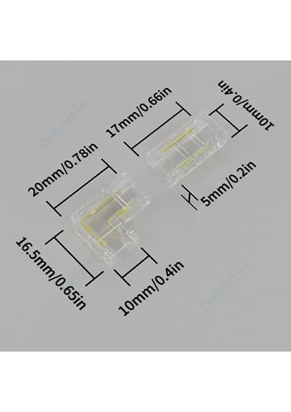 Turuncu Tarzı 50 Parça Ob Smd LED Şerit Konnektör Uzatma Kablosu Terminali Cob Bant Işıkları Için LED Konnektörler Sabit Kelepçe (Yurt Dışından) indirimleri