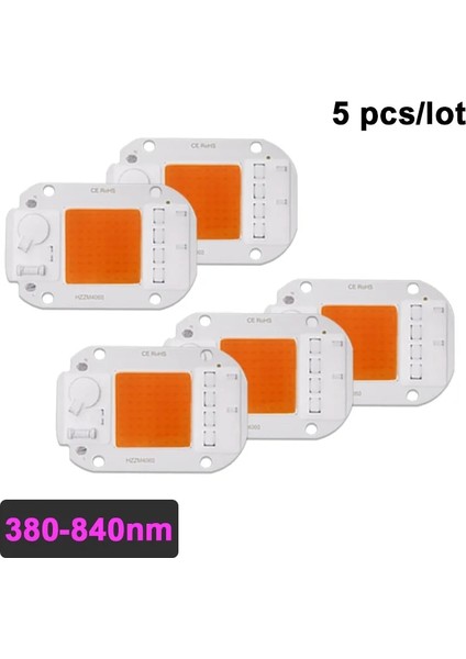 380-840NM Stili 220V Lot LED Cob Lamw 30W LED 50W AC220V 240V Dıy Projektör Için Sürücüsüz LED Ampul Spot Açık Lamba Boncuk (Yurt Dışından)