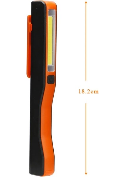 Kırmızı Mini Cob LED El Feneri Acil Çalışma Işığı Mıknatıslı Cep Klipsi Süper Parlak Kamp Çok Amaçlı Penlight Torch Lambası (Yurt Dışından)