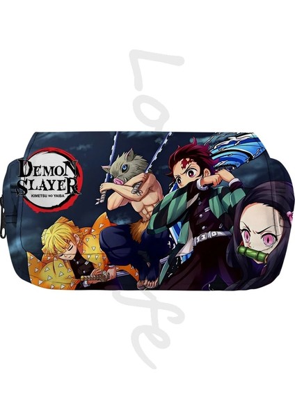 No.28 Tarzı Anime Iblis Avcısı Kalem Kutusu Kamado Nezuko Kalem Çantası Fermuarlı Kalem Çantası Okul Çift Kırtasiye Çantası Malzemeleri Seyahat Makyaj Çantası (Yurt Dışından) modelleri