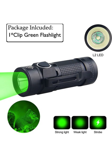 Yeşil Mlp Edc LED El Feneri Taşınabilir Yürüyüş Küçük 3 Modlu Torch Beyazyeşilkırmızıuv 395NM Su Geçirmez Penlight Muayene Feneri (Yurt Dışından)