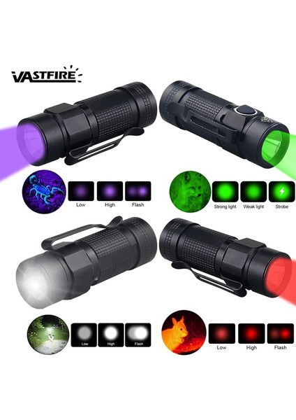 Yeşil Mlp Edc LED El Feneri Taşınabilir Yürüyüş Küçük 3 Modlu Torch Beyazyeşilkırmızıuv 395NM Su Geçirmez Penlight Muayene Feneri (Yurt Dışından) fiyatları