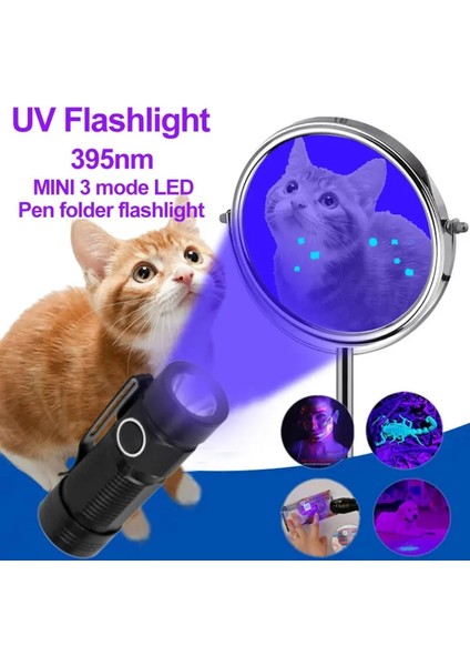 Yeşil Mlp Edc LED El Feneri Taşınabilir Yürüyüş Küçük 3 Modlu Torch Beyazyeşilkırmızıuv 395NM Su Geçirmez Penlight Muayene Feneri (Yurt Dışından) modelleri