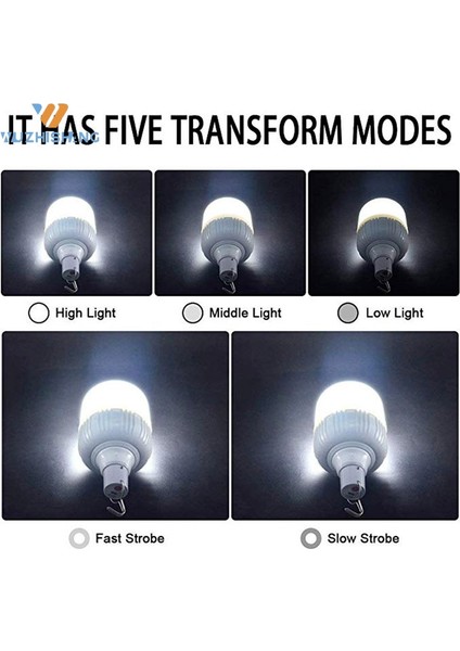 80W Taşınabilir Acil Durum Işıkları Şarj Edilebilir LED Fener Mobil Çadır Lambası ile Kanca Kamp Balıkçılık Için Veranda Sundurma Bahçe Aydınlatması (Yurt Dışından) fırsatları