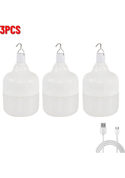 3 Parça 40W LED Işıklı USB Kamp Işığı 5 Farklı Işıklı LED Aydınlatmalı Lamba (Yurt Dışından)