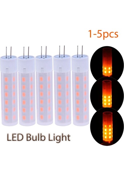 4 Adet G4 Titreşen Alev Yangın Etkisi LED Ampul Mısır Işık Retro Dekorasyon Lambası Yangın Titreşimsiz Yanan LED Ampul Dc 12 V Adet (Yurt Dışından)