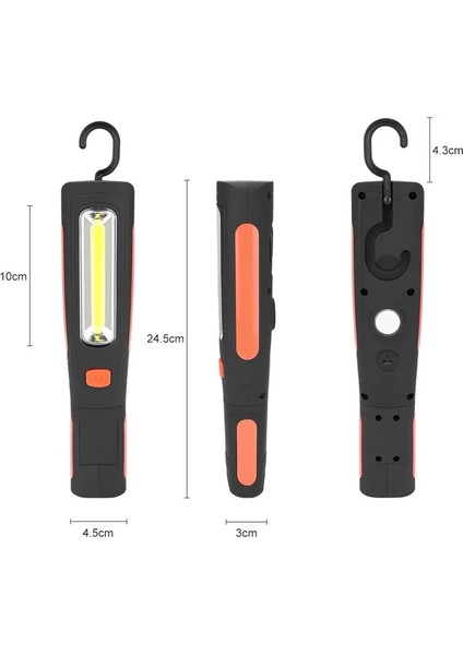 C Cob LED Çalışma Işığı Koçanı Işıklandırmalı Ah Şarj Edilebilir Lamba LED Taşınabilir Manyetik Işık Kancası Su Geçirmez Parlama El Feneri (Yurt Dışından) modelleri
