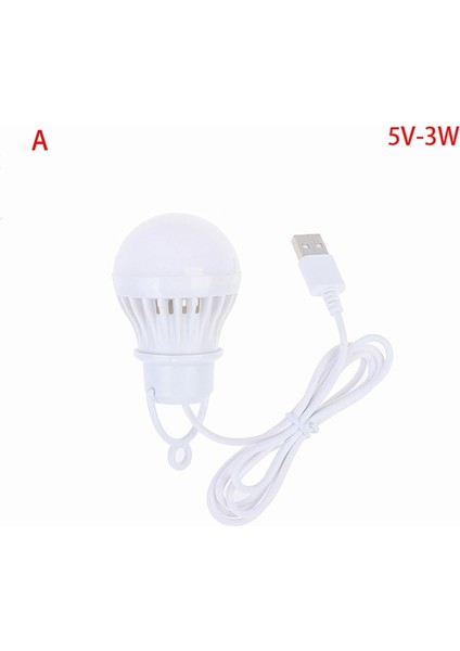 A Yürüyüş Kamp Çadırı Seyahat Çalışması Için 5V USB Ampul Işık Taşınabilir Lamba LED (Yurt Dışından)