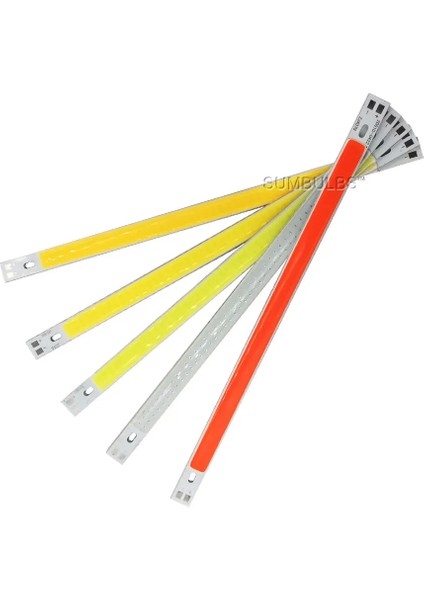 Yeşil Sumbulbs 200*10 mm Sıcak Doğal Soğuk Mavi Kırmızı Yeşil Cob LED Çubuk Işık Şeridi 10 W Dc 20 cm 1000LM Dıy Araba Elektrik Ampulü Lamba (Yurt Dışından) indirimleri