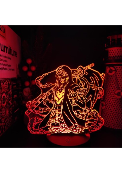 No.16 Stili No.35 Boyutu Tek Parça Luffy Nami Sanji Zoro Ace Chopper 3D Lamba LED Gece Lambası Odası Dekor Nightlights Anime Lampara Dekorasyon Masa Lampe (Yurt Dışından)