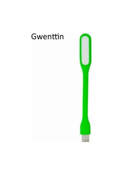 Yeşil USB Klavye Gece Işıkları Esnek LED Lamba Taşınabilir Süper Parlak Mini Işıklar Güç Bankası Bilgisayar Dizüstü Bilgisayar Masaüstü Dizüstü Bilgisayar (Yurt Dışından)