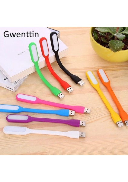 Mavi USB Klavye Gece Işıkları Esnek LED Lamba Taşınabilir Süper Parlak Mini Işıklar Güç Bankası Bilgisayar Dizüstü Bilgisayar Masaüstü Dizüstü Bilgisayar (Yurt Dışından)