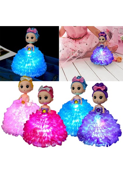 Mor Sevimli Aydınlık Bebek LED Gece Lambası Çocuk Oyuncak LED Renkli Işıklar Degrade Gece Lambası LED Lamba Doğum Günleri Noel Tatil Hediyesi (Yurt Dışından) fiyatları
