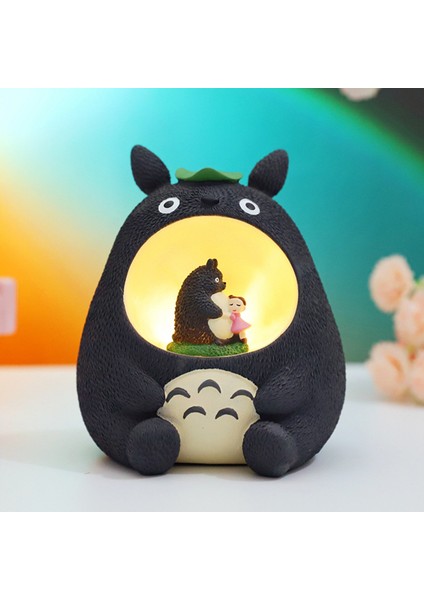 No.3 Boyutu Totoro Anime Gece Lambası Yatak Odası Dekoru Masa Lambası Çocuk Odası Gece Lambası LED Lampara Noel Hediyesi Çocuklar Için Açık Kamp (Yurt Dışından)