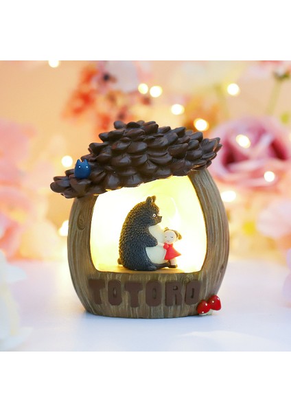 No.3 Boyutu Totoro Anime Gece Lambası Yatak Odası Dekoru Masa Lambası Çocuk Odası Gece Lambası LED Lampara Noel Hediyesi Çocuklar Için Açık Kamp (Yurt Dışından)