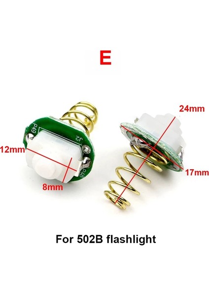 P Tarzı Çeşitli LED El Feneri Torch Switb 502B C8 Basma Düğmesi Tıklayın Clicky Anahtar Modülü Fener Işığı Dıy Parçaları Yan Kuyruk Anahtarı (Yurt Dışından) indirimleri