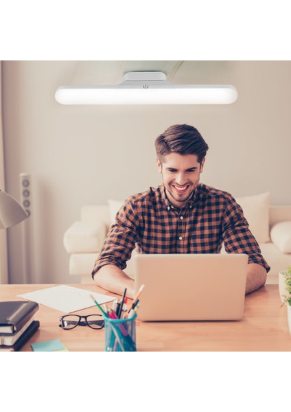 Beyaz LED Göz Koruma Lambası Öğrenci Yurdu Masası USB Dokunmatik Ayna Ön Lamba Manyetik Başucu Okuma Lambası Dolap Lambası Soğuk Lamba (Yurt Dışından)