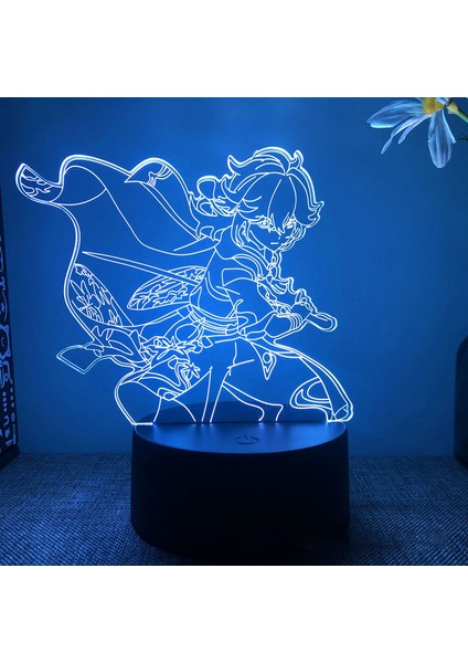No.18 Stili No.15 Boyutu 3D Akrilik LED Gece Lambası Ge Etki Anime Figürleri Modeli Hu Tao Lamba Rgb Dokunmatik Dekoratif Masa Lambası Noel Yeni Yıl Hediyeleri (Yurt Dışından)