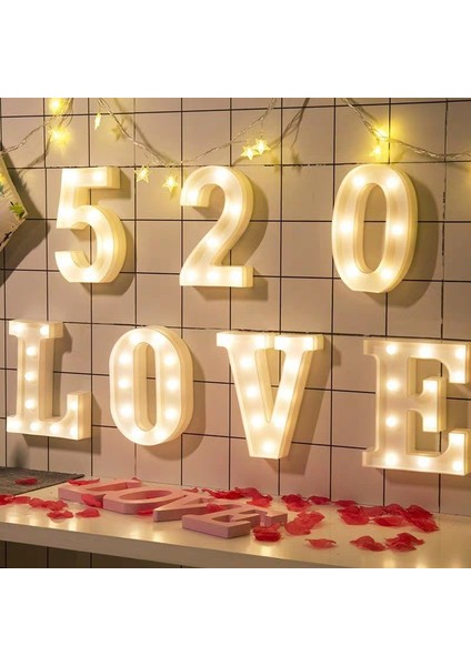 Q Stili No.7 Boyutu Alfabe Mektup LED Gece Işığı Numarası Lambası Doğum Günü Duvar Düğün Parti Yatak Odası Dekorasyon Ev Aksesuarları Sevimli Işık Lambası (Yurt Dışından) indirimleri