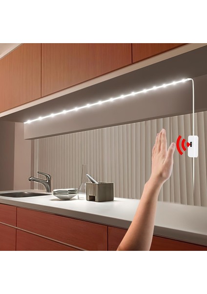 Beyaz-2m Dc 5 V USB Hareket Arka Işık LED Işık Şeridi El Süpürme Sallayarak Açık Kapalı Sensörü Tv Mutfak Dolap Altı Lambası (Yurt Dışından) modelleri