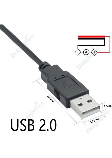 Siyah Stil 1 Parça 5 V USB Konektörü Tel Erkek Dıy USB Bağlantı Pigtail Kablo Tek Renkli Esnek LED Şerit Işık Elektrikli Ev Aletleri (Yurt Dışından)