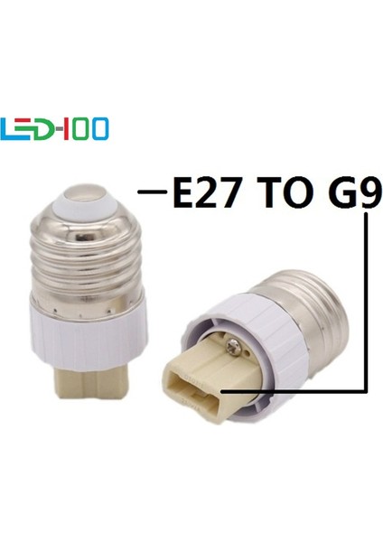 Yenı Yanmaz Malzeme E27 To G9 Lamba Tutucu Dönüştürücü Soket Dönüşüm Ampul E27-G9 Taban Tipi Adaptör (Yurt Dışından)