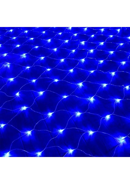 Mavi LED Net Dize Işık Peri Işıkları Dış Mekan Işıkları Yeni Yıl Noel Düğün Için Çelenkpartiperdebahçe Dekorasyonu 1.5x1.5m (Yurt Dışından)