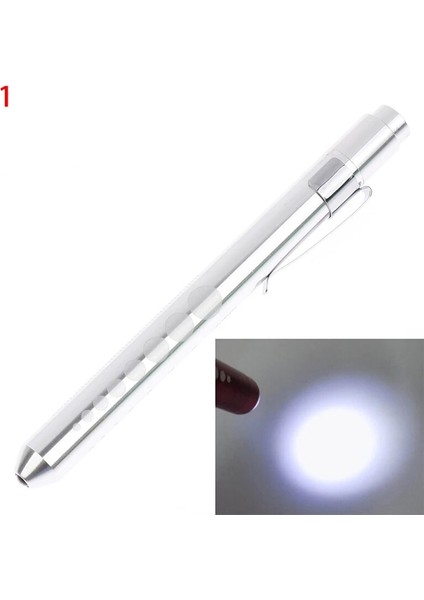 Sv1 1 LED El Feneri Çalışma Işığı Ilk Yardım Kalem Işıklı Fener Lambası Öğrenci Ölçer Ölçüm Taşınabilir Tıbbi Kalem Işığı (Yurt Dışından)