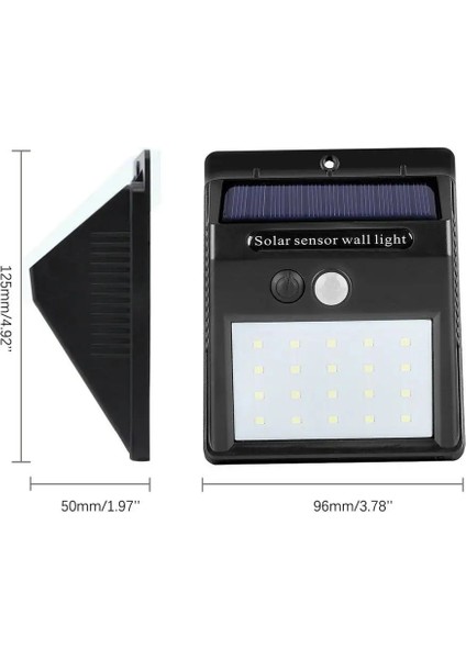 20 LED Güneş Işığı Açık Güneş Lambası Pır Hareket Sensörü Güneş Enerjili Güneş Işığı Sokak Lambası Bahçe Dekorasyon Için (Yurt Dışından) modelleri
