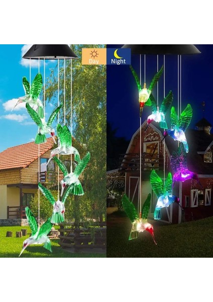 Melek Renk Değiştiren Güneş Enerjisi Rüzgar Ahenge Sinek Kuşu Melek Kelebek Su Geçirmez Dış Dekorasyon Işık Veranda Yard Bahçe (Yurt Dışından) modelleri
