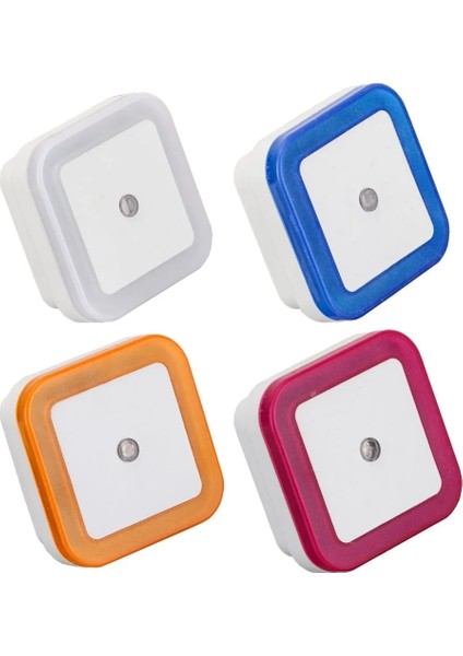 Beyaz Stil Sarı Işık Sensörü Otomatik Kontrol Mini Gece Lambası Ab Abd Tak Yenilik Kare Bebek Çocuk Yatak Odası Lambası Ay Romantik Renkli Işıklar Ampuller (Yurt Dışından) modelleri