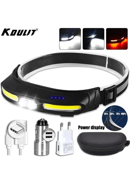 2 Adet Ob Güçlü Far LED Taşınabilir Far C Tipi Şarj Edilebilir Dahili Pil El Feneri 5 Mod Açık Kamp Feneri (Yurt Dışından) fiyatları