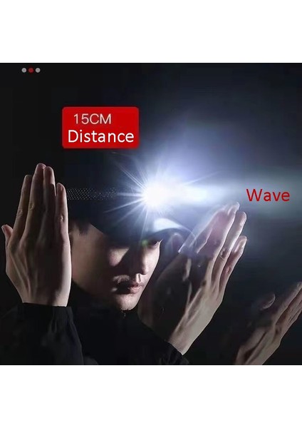 Beyaz-A Taşınabilir Mini LED Far USB Şarj Edilebilir Vücut Hareket Sensörü Far Açık Kamp Balıkçı Işığı Güçlü Torch Kafa Lambaları (Yurt Dışından)