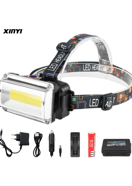 E Güçlü Cob LED Far Lm Dc Şarj Edilebilir Far 3 Modu Su Geçirmez Kafa Feneri Avcılık Balıkçılık Için Pil ile (Yurt Dışından) fiyatları