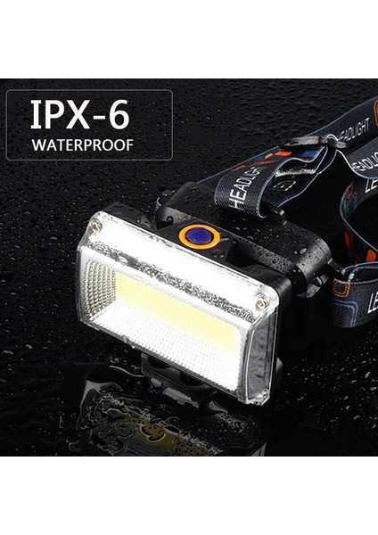 E Güçlü Cob LED Far Lm Dc Şarj Edilebilir Far 3 Modu Su Geçirmez Kafa Feneri Avcılık Balıkçılık Için Pil ile (Yurt Dışından) indirimleri