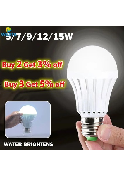 9W LED E27 Acil Işık LED Ampul E27 Dış Aydınlatma El Feneri Için LED Lamba Şarj Edilebilir Pil Aydınlatma Lambası (Yurt Dışından) modelleri
