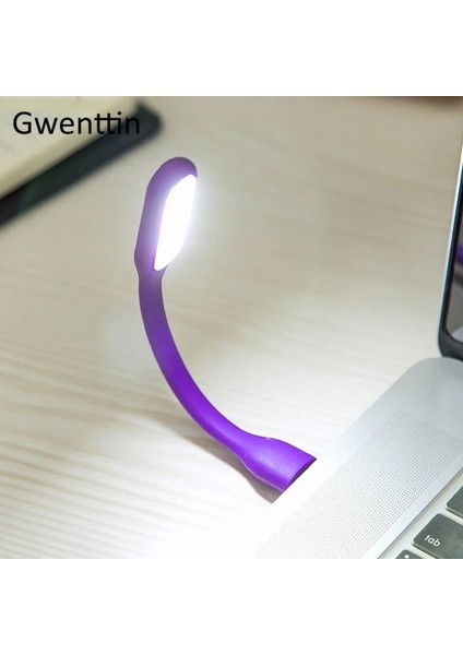 Mor USB Klavye Gece Işıkları Esnek LED Lamba Taşınabilir Süper Parlak Mini Işıklar Güç Bankası Bilgisayar Dizüstü Bilgisayar Masaüstü Dizüstü Bilgisayar (Yurt Dışından) indirimleri