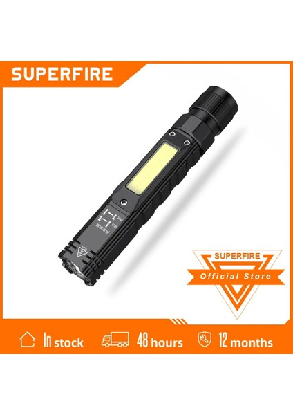 G19-2 Adet Superfıre G19 LED + Cob El Feneri Süper Parlak 5 Mod 90 Derece Büküm USB Şarj Edilebilir Mıknatıs Mini Kafa Torch Kamp Feneri (Yurt Dışından) indirimleri