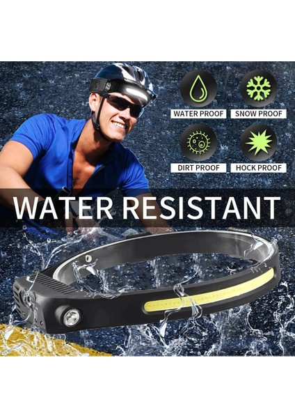 C Yeni Akıllı Indüksiyon Silikon Far LED Vurgulamak Gece Çalışan Balıkçı Işığı Açık Acil Uzun Pil Ömrü (Yurt Dışından) fırsatları